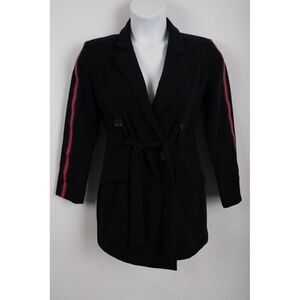 Zara Womens Blazer Dress Double Breasted Playsuit S Navy Blue Mini 2088/691 NWOT